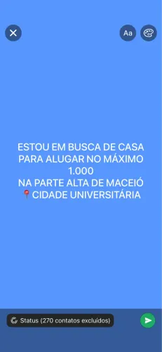 Em busca de casa pra alugar 