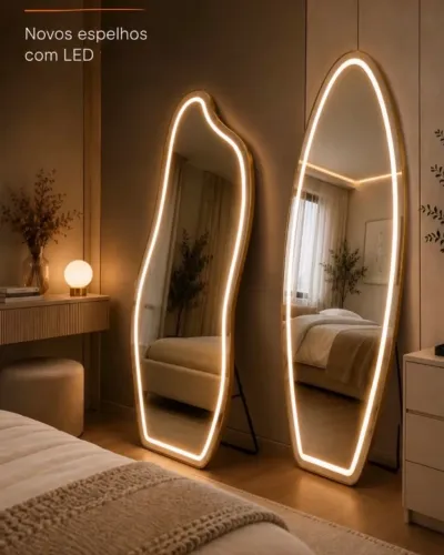 Espelho orgânico Led