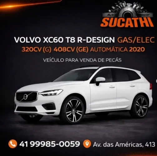Sucata Venda De Peças Volvo XC60 T8 R-Design 2020