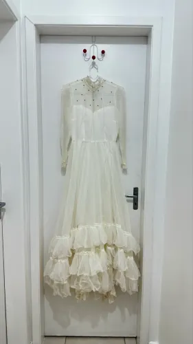 Vestido de noiva de quadrilha longo - Tam. P
