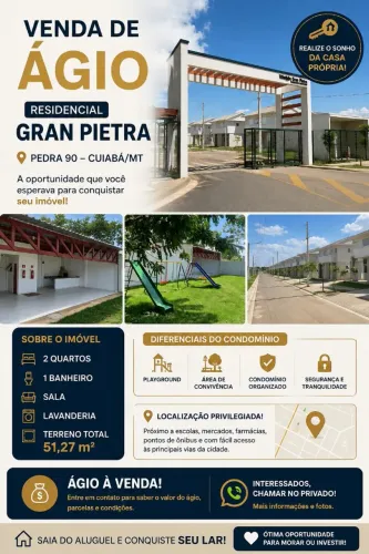 ÁGIO À VENDA NO GRAN PIETRA! 
