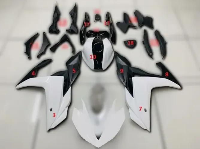 KIT DE CARENAGENS DA YZF R3 2015- 2019 + rabeta original completa