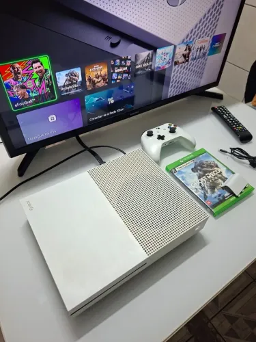 X Box One S 1TB Completo, Controle original com bateria e pilha, Jogos, Ac Cartão, Entrego