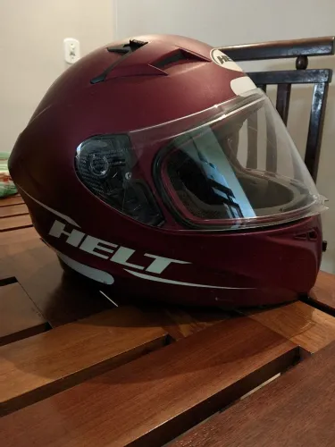 Capacete Helt Polar Street Vermelho Vinho - Edição limitada