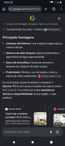 Karther fc5 mop elétrico
