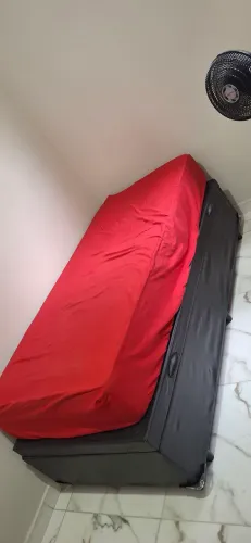 Cama box baú com colchão solteiro