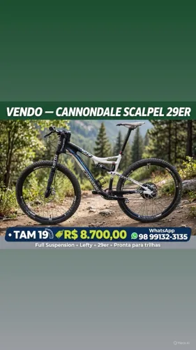 Vendo Mountain bike full Suspension cannondale