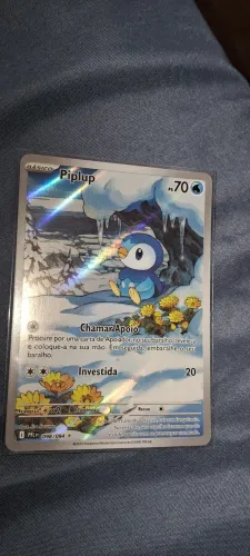 Carta pokemon piplup, yamper art rara