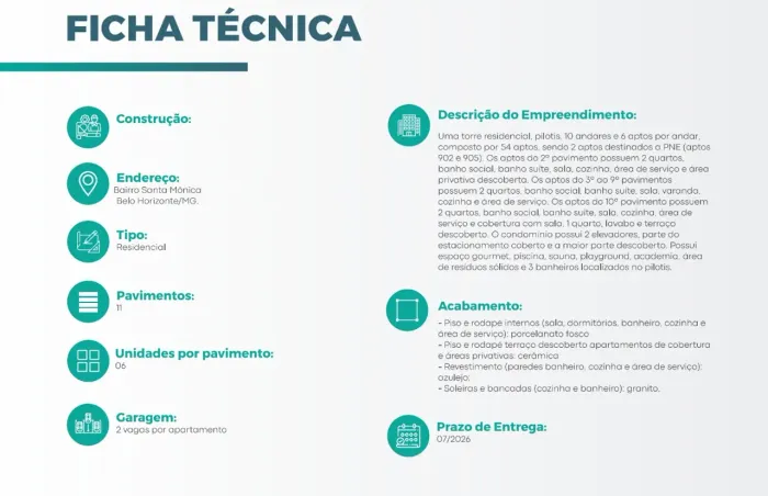 APTO 2 quartos, suíte e varanda Santa Mônica