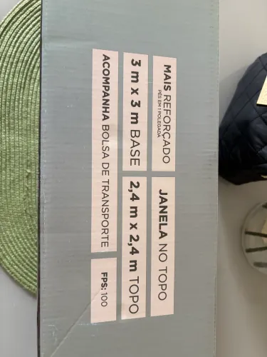 Tenda MOR nova na caixa 