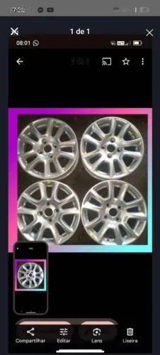 Rodas aro 15 NOVA original Ford Ka Ecosport 
