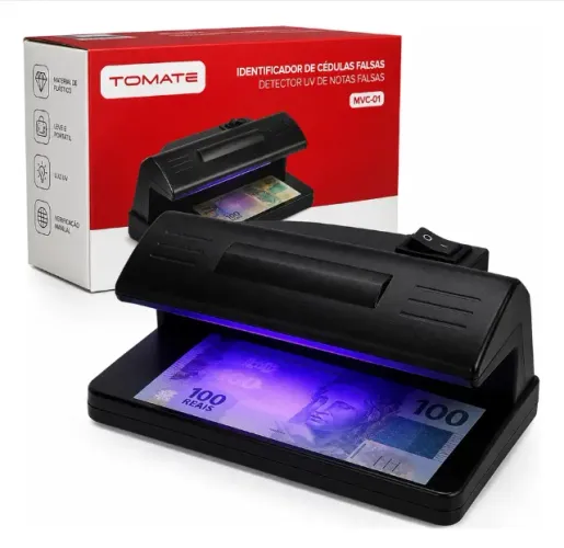 Identificador de Notas Falsas Detector Cédulas Dinheiro Luz Uv