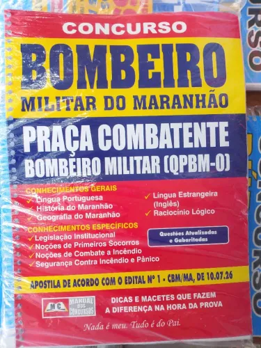 apostila para concurso público polícia militar bombeiro