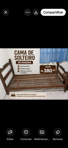 Cama de madeira 