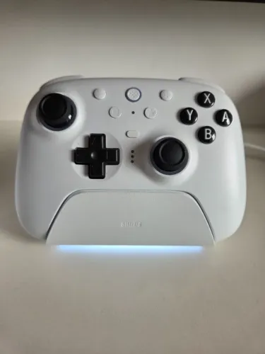 Controle Sem Fio 8bitdo Ultimate 2 Gatilhos Hall Tmr Pro Cor Branco