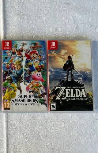 Kit 2 Jogos Nintendo Switch - Zelda BOTW + Smash Ultimate
