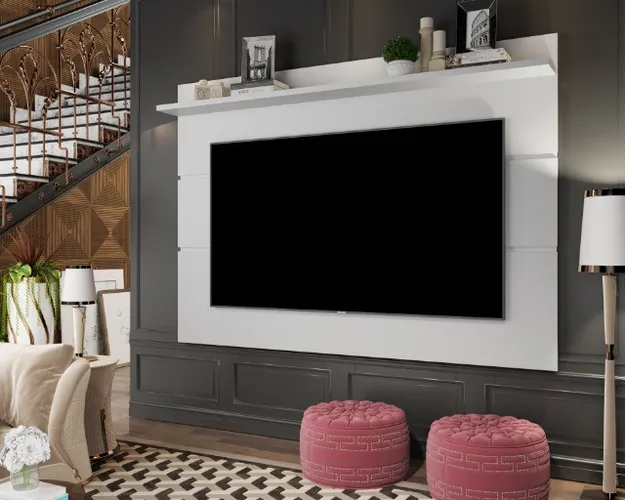 Painel Stillus p/ TV até 65'' pol + suporte TV brinde = Entrega + Montagem grátis