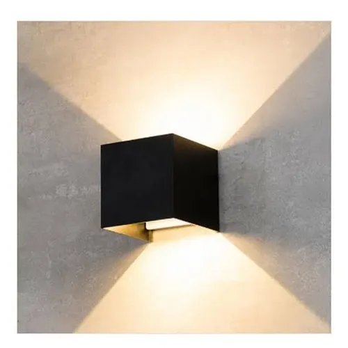 Arandela Cubo Facho Duplo LED 6w 3000k