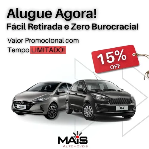 ALUGUEL DE CARRO, SEM BUROCRACIA - Menos aplicativo