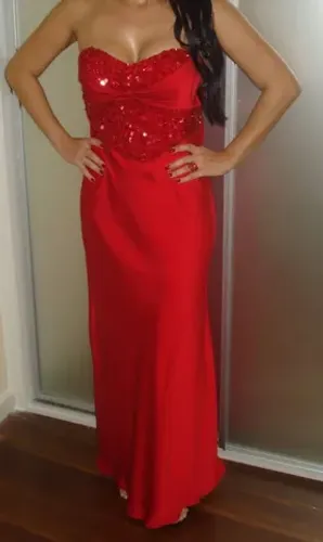 Vestidos longos de festa - vermelho, roxo, marrom