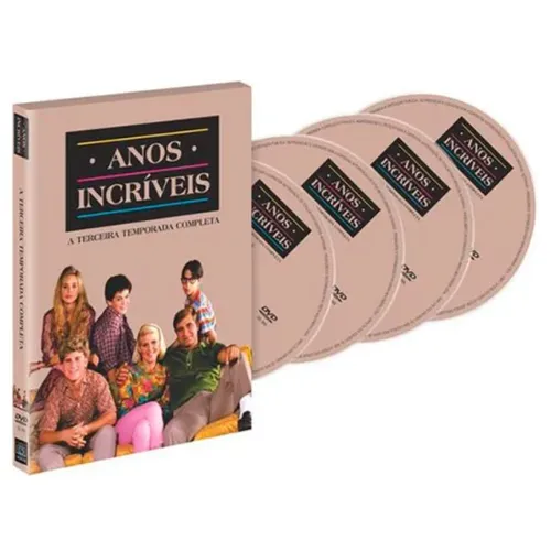 Dvd Anos Incríveis - 3ª Temporada Completa - 4 Discos