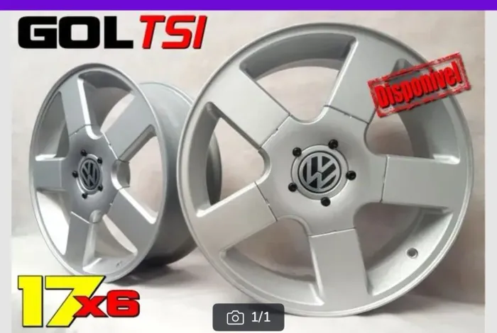 Rodas 17x6 Gol TSI Volkswagen 4x100 novas