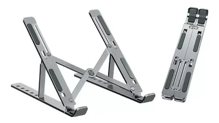 Suporte para Notebook Ajustável Dobrável Apoio Mesa Tablet Metal