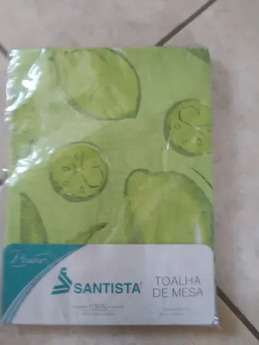Toalha de Mesa Santista Limão - quadrada