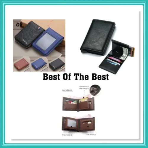 Carteiras Unisex Para Homens E Mulheres. Baellerry, Antifruto, E Tripla dobra