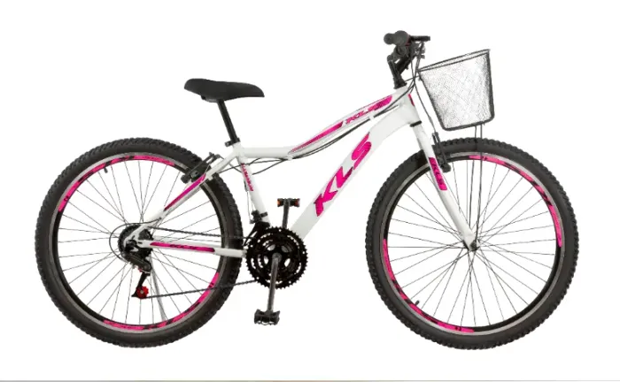 Bicicleta Mtb Aro 26 Alumínio Sport 21 Marchas C/ Cesta Kls Bikes