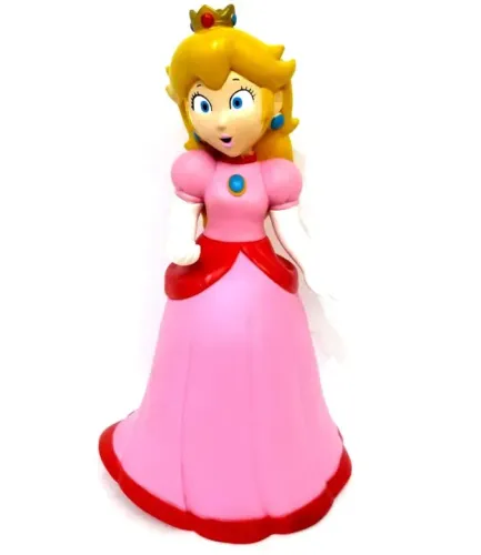 Boneco Princesa Peach Mario Articulável 19cm -Colecionável - Loja Coimbra Computadores 