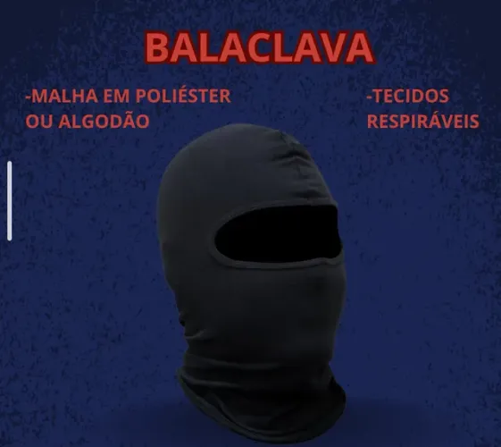 BALACLAVA TOUCA NINJA DIVERSAS - PRETA