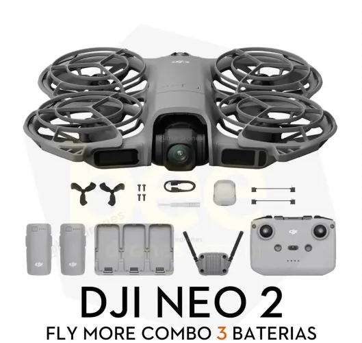 Drone DJI NEO 2 Fly More Combo (DJI RC-N3) Anatel 4K com GPS