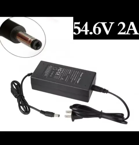 Carregador 54.6V 2A bateria litio bicicleta elétrica LEV Scooter patinete 