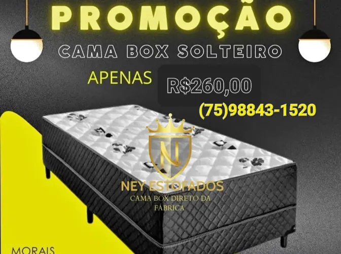 Cama Box Solteiro em Promoção Valores atualizado- Ney Estofados