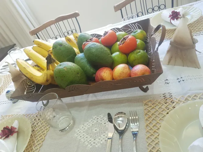 Bandeja Fruteira de mesa Rústica 