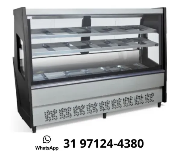Balcão de Açougue Avícola Preto 2m Polar