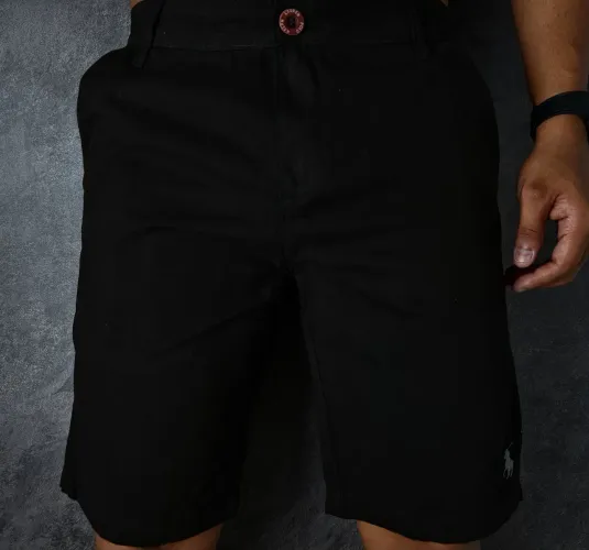 Bermuda em sarja Masculina Preta blackfriday coleção verão 2026
