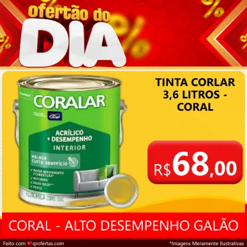TINTA CORAL GALÃO BRANCO NEVE - CORAL