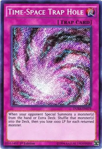 Yugioh!!! Time-Space Trap Hole DUEA-EN079 Secret Rare