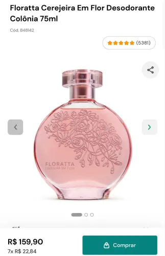 Floratta Cerejeira Em Flor Desodorante Colônia 75ml