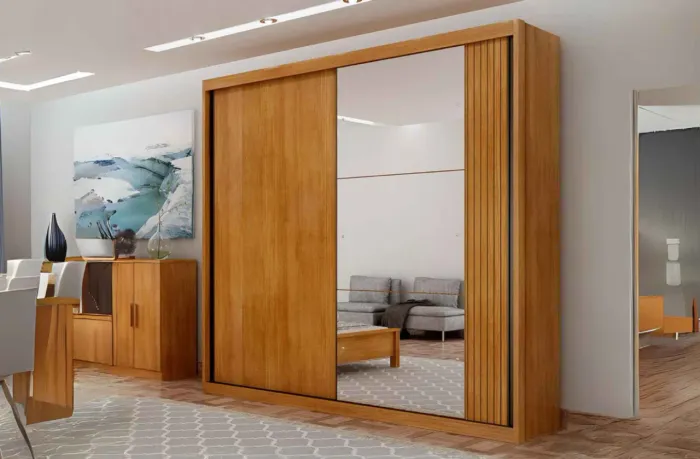 GUARDA ROUPA GOLD 2PTS 4GAV C/ESP CUMARU 100%MDF r54