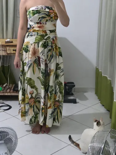 Desapego FARM vestido mídia tomara que caia