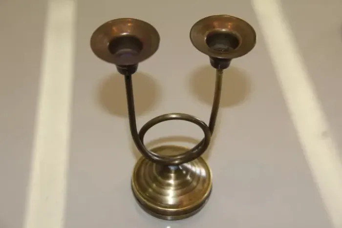 Incensário Duplo em Bronze - Antigo de Fabricação Anos 60  