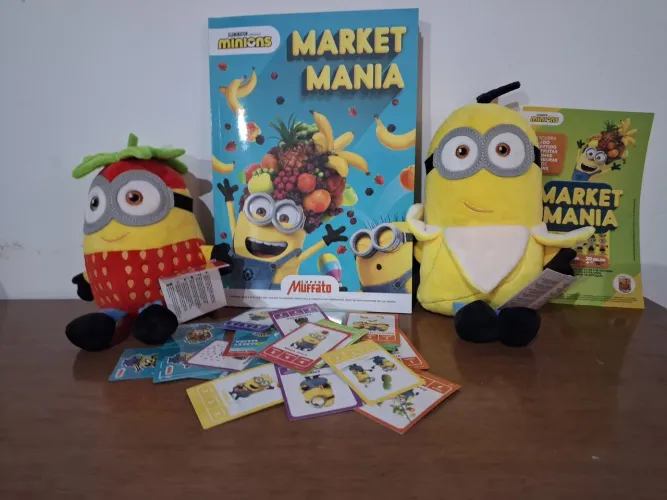 Mions frutas de pelucia, edição limitada, acompanha álbum completo!