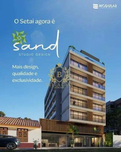 Sand Studio Design em Cabo Frio  Studios de alto padrão com piscina, restaurante e fitness