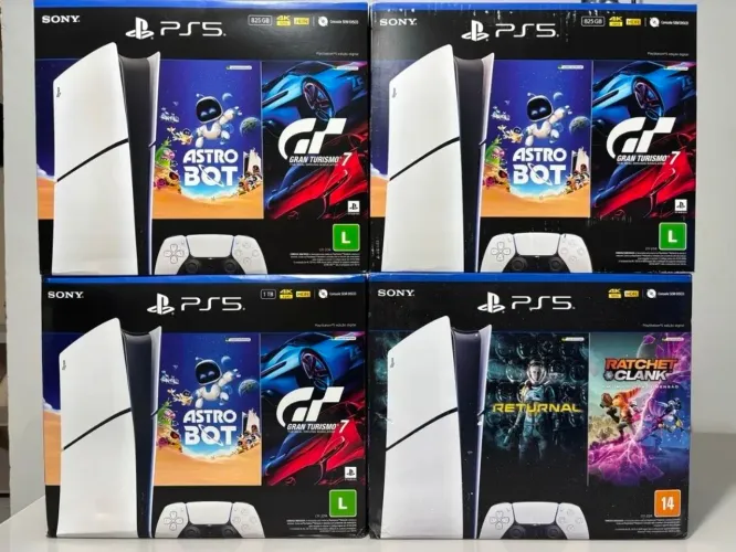 PS5 SLIM - NOVO LACRADO - GARANTIA 01 ANO. Temos Loja
