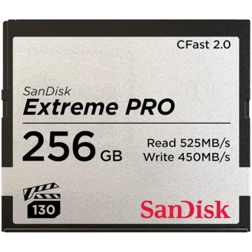 Cartão de memória SanDisk 256GB Extreme PRO CFast 2.0