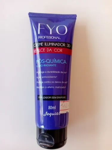 Creme iluminador para cabelos