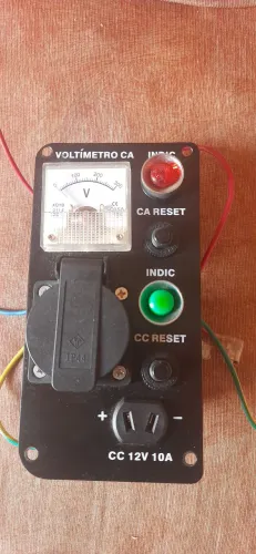 Painel Elétrico Completo com Voltimetro e Tomadas